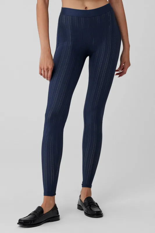 High-Waist Euphoria Legging - Navy sold by Alo Yoga