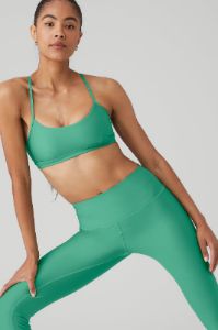 Airlift Intrigue Bra & 7/8 High-Waist Airlift Legging Set - Lettuce sold by Alo Yoga