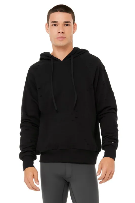 Ripped Hoodie - Black sold by Alo Yoga