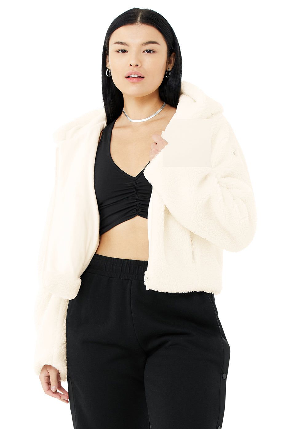 LA Sherpa Jacket - Ivory sold by Alo Yoga product image thumbnail 7