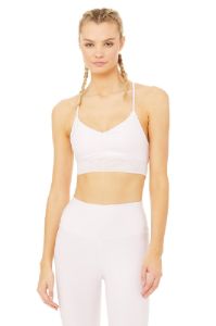 Lavish Bra - Soft Pink Glossy/Soft Pink sold by Alo Yoga