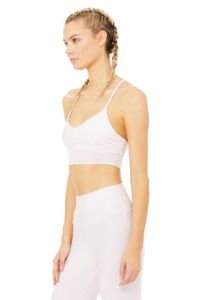 Lavish Bra - Soft Pink Glossy/Soft Pink sold by Alo Yoga