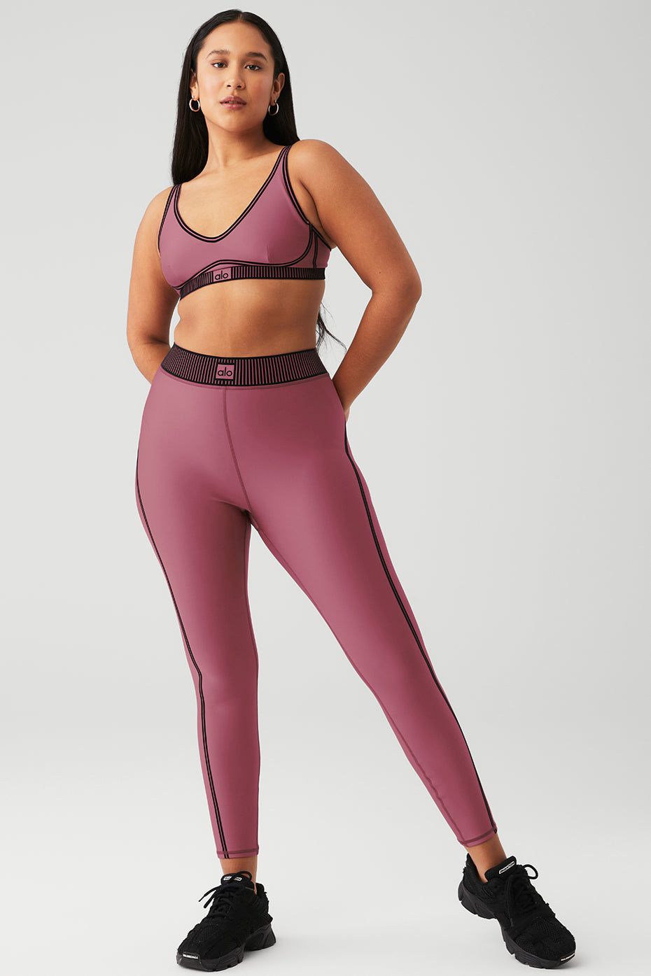 Airlift Line Up Bra & Airlift High-Waist 7/8 Line Up Legging Set sold by Alo Yoga product image thumbnail 25