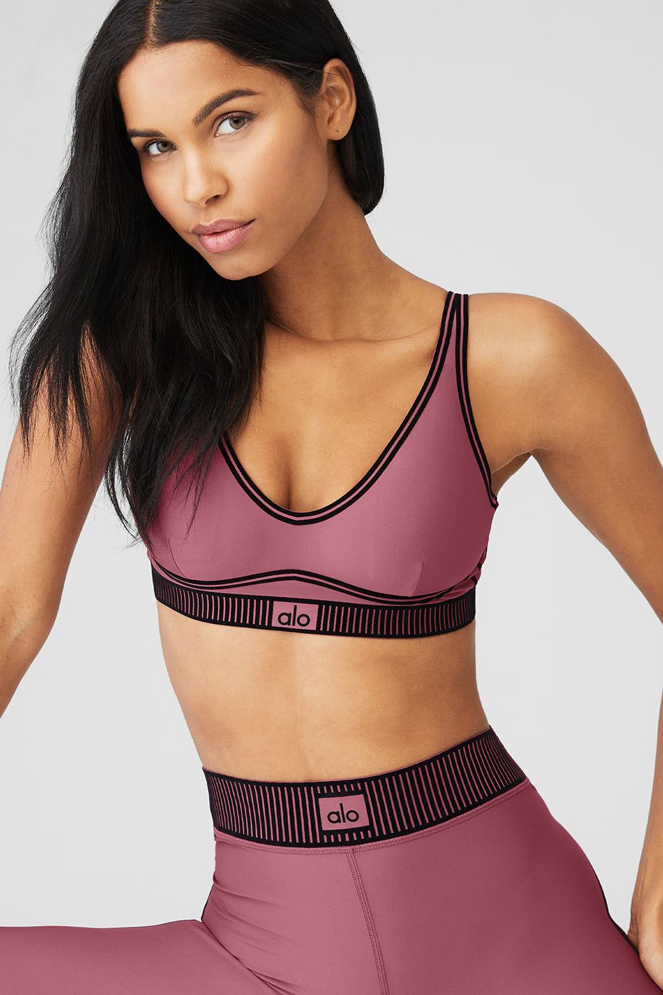 Airlift Line Up Bra & Airlift High-Waist 7/8 Line Up Legging Set sold by Alo Yoga product image thumbnail 24