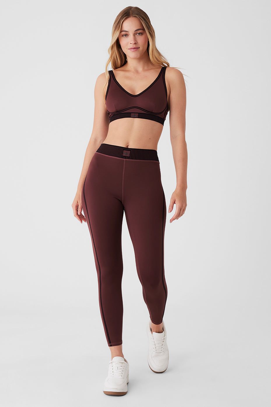 Airlift Line Up Bra & Airlift High-Waist 7/8 Line Up Legging Set sold by Alo Yoga product image thumbnail 34
