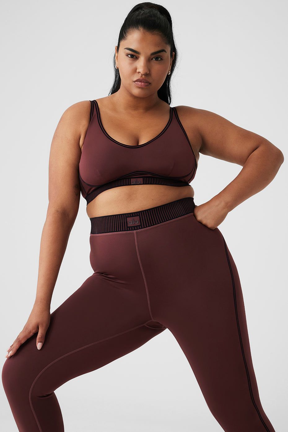 Airlift Line Up Bra & Airlift High-Waist 7/8 Line Up Legging Set sold by Alo Yoga product image thumbnail 41