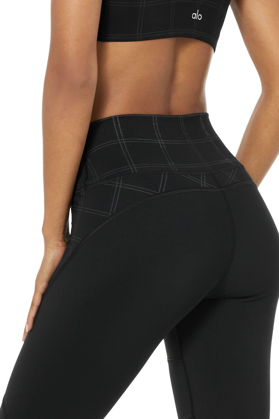 High-Waist Glide Legging - Black Reflective sold by Alo Yoga product image thumbnail 5