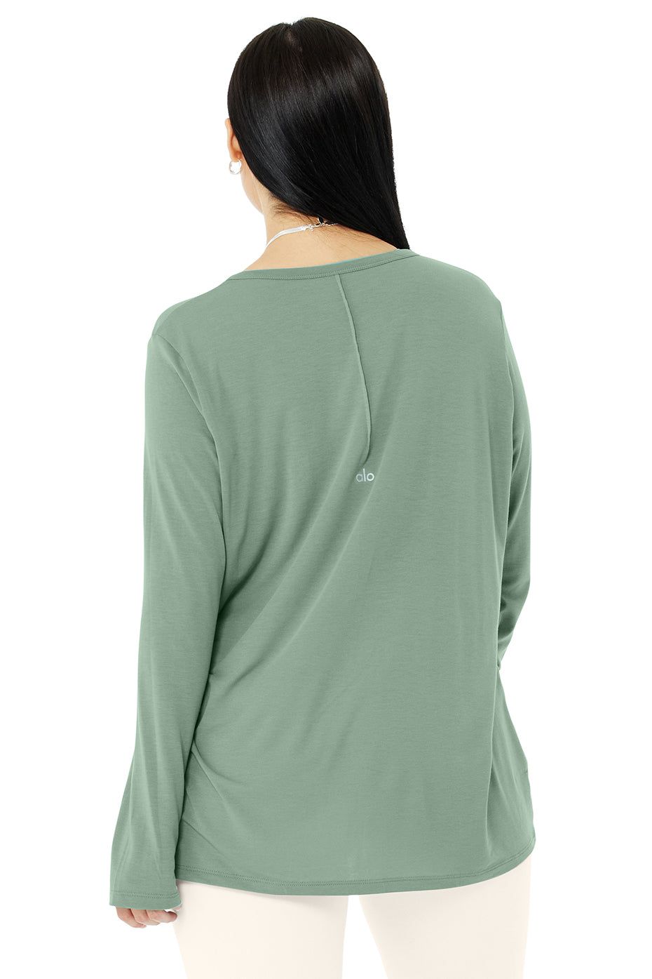 Motion Long Sleeve - Soft Seagrass sold by Alo Yoga product image thumbnail 7