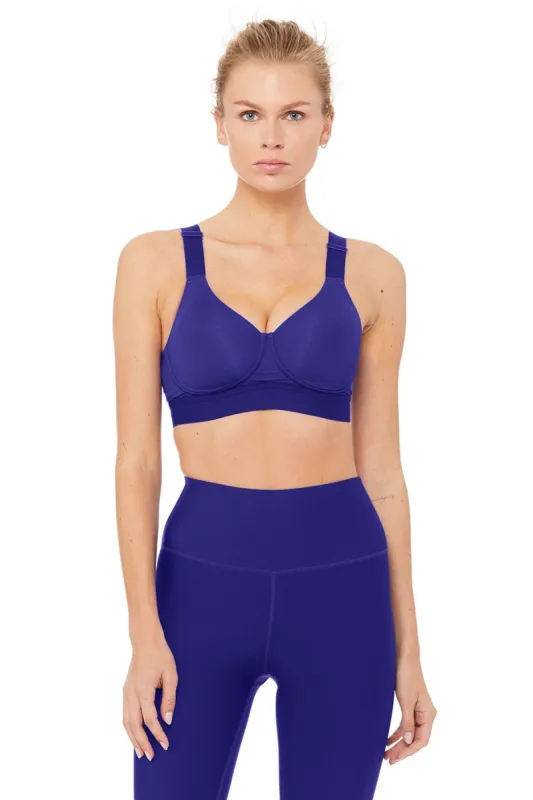 Max Support Heroine Bra - Sapphire sold by Alo Yoga