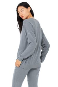 Soho Pullover - Steel Blue sold by Alo Yoga