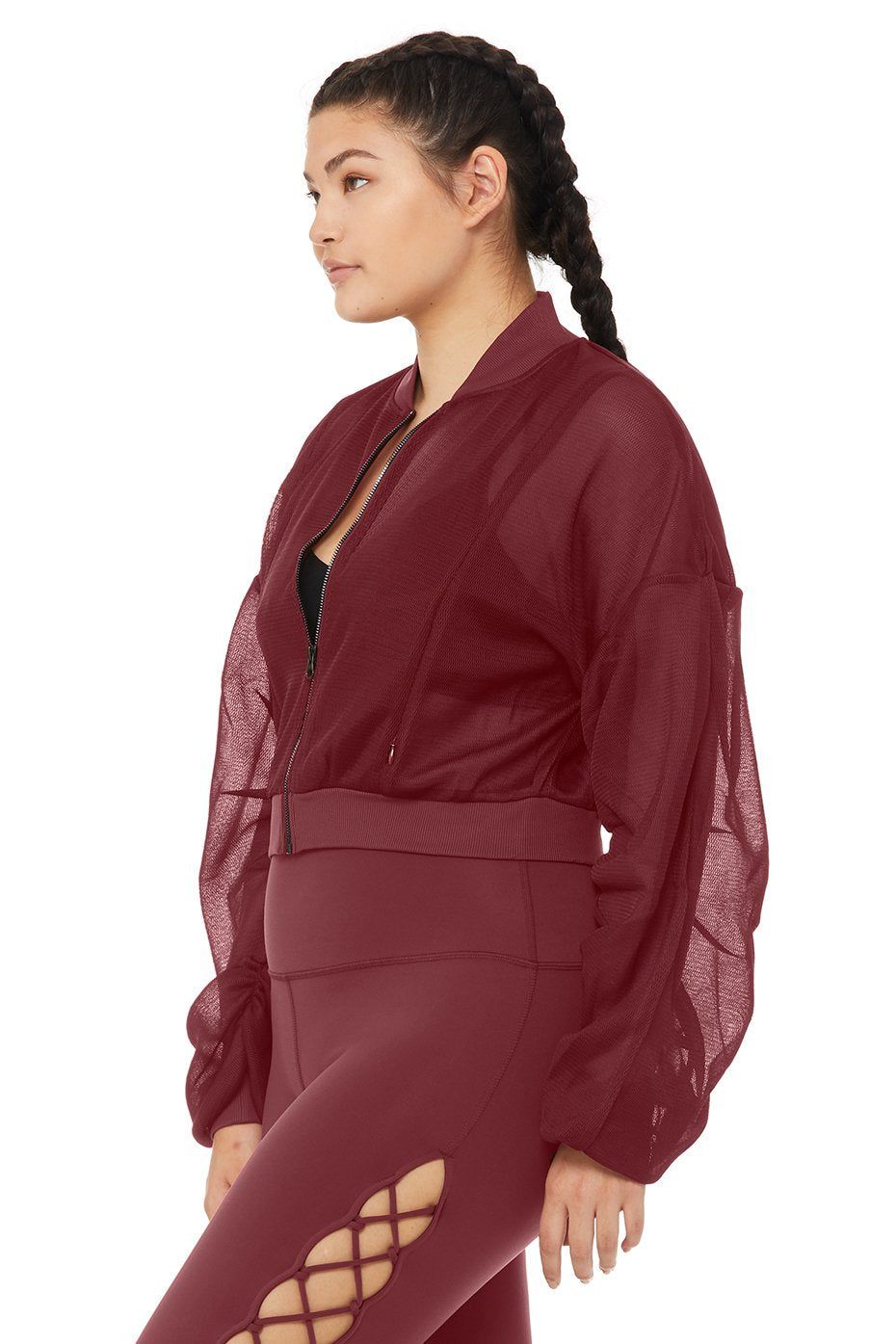 Field Crop Jacket - Black Cherry sold by Alo Yoga product image thumbnail 8