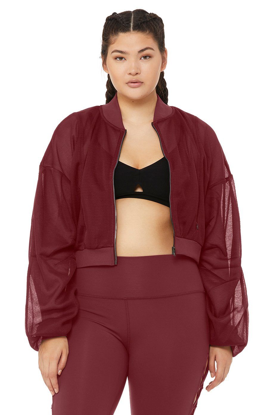 Field Crop Jacket - Black Cherry sold by Alo Yoga product image thumbnail 5