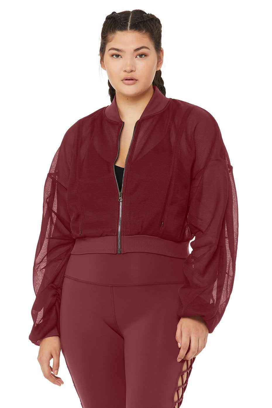 Field Crop Jacket - Black Cherry sold by Alo Yoga product image thumbnail 6