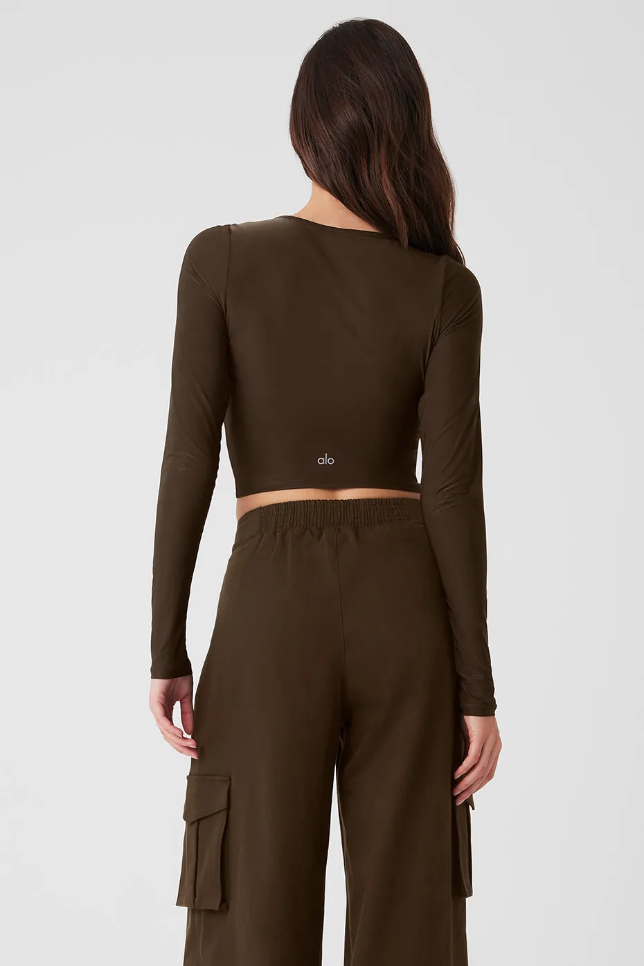 Standout Long Sleeve - Espresso sold by Alo Yoga product image thumbnail 2