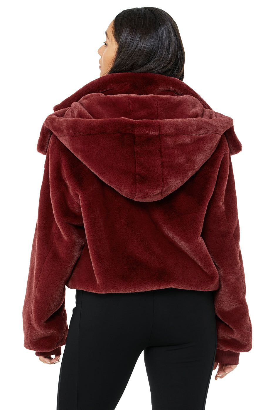Faux Fur Foxy Jacket - Cranberry sold by Alo Yoga product image thumbnail 8
