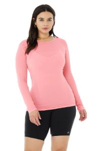 Seamless Essential Long Sleeve - Macaron Pink sold by Alo Yoga