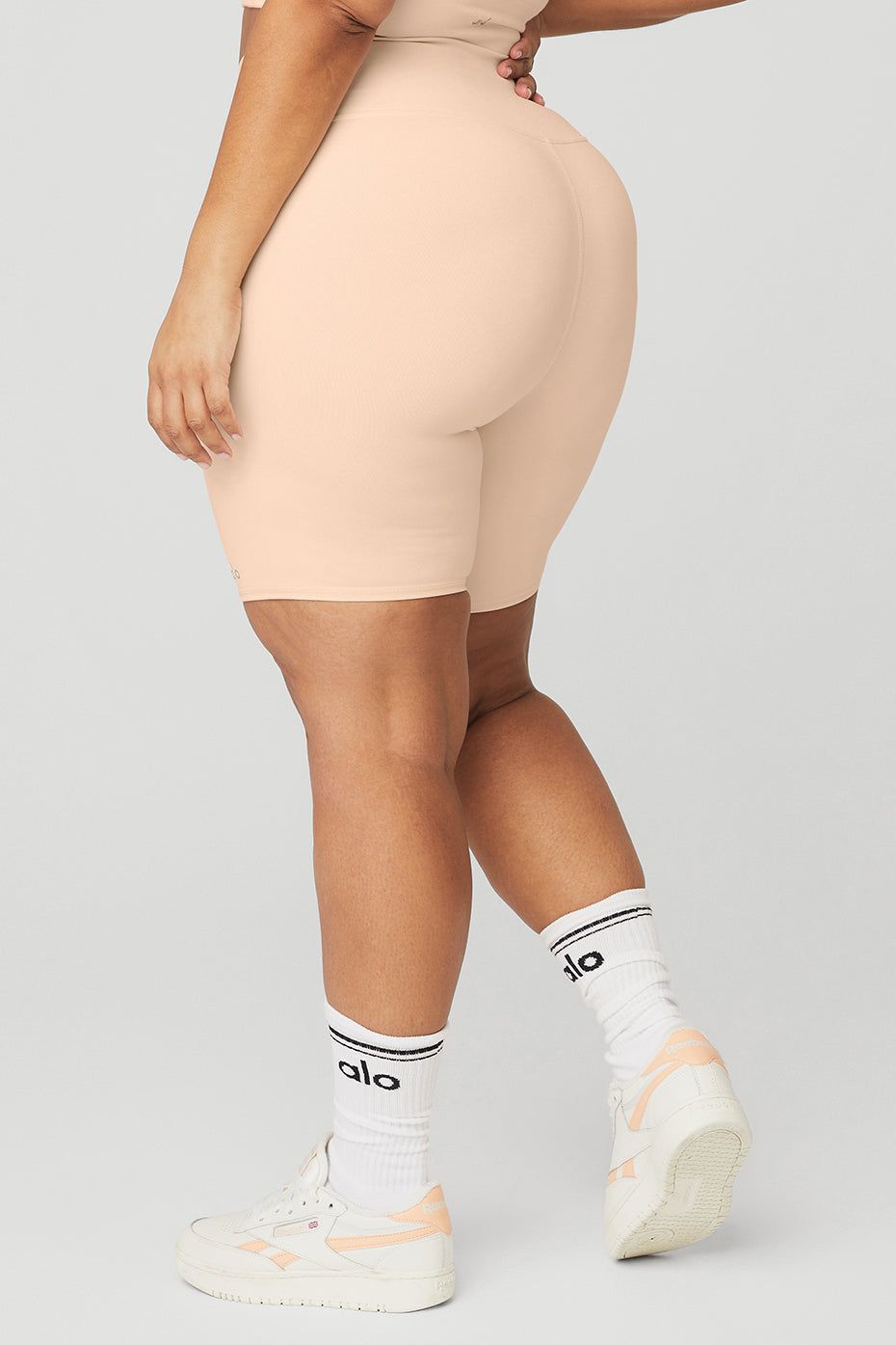 7" High-Waist Biker Short - Peachy Glow sold by Alo Yoga product image thumbnail 8