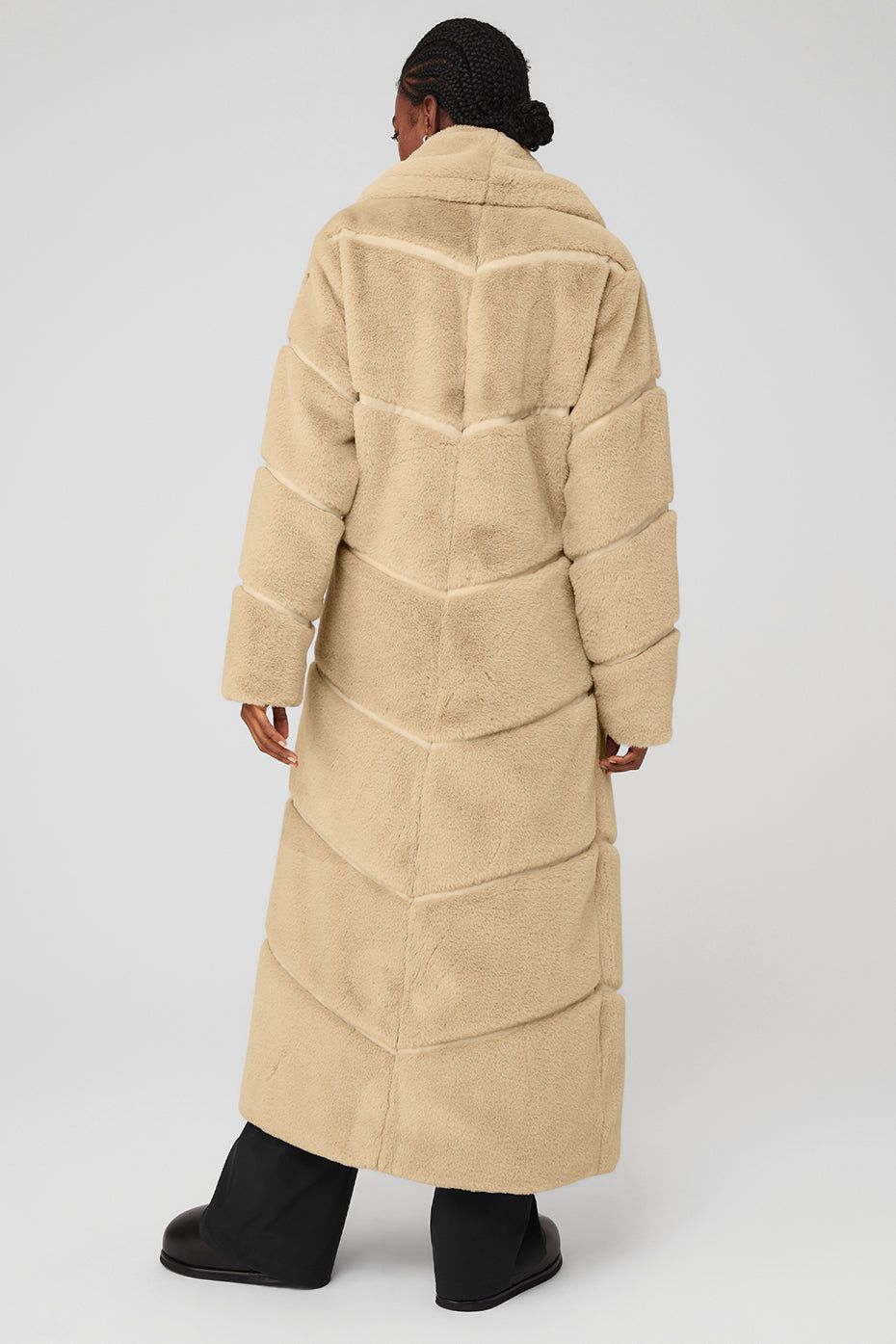 Faux Fur Cascade Jacket - Almond sold by Alo Yoga product image thumbnail 3