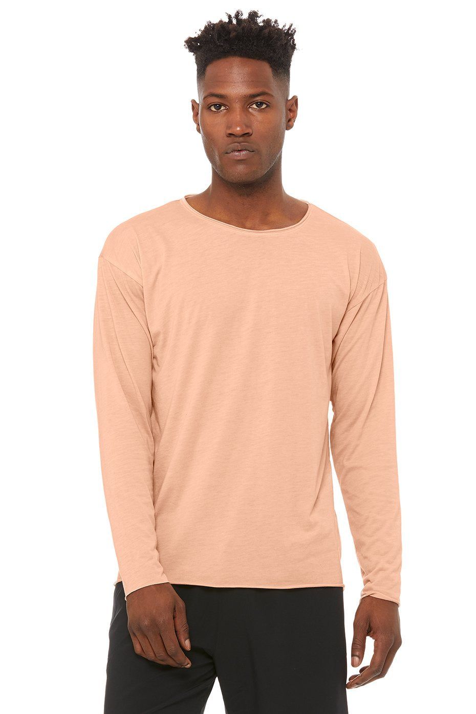 Ultimate Long Sleeve Tee - Peach Triblend sold by Alo Yoga product image thumbnail 3