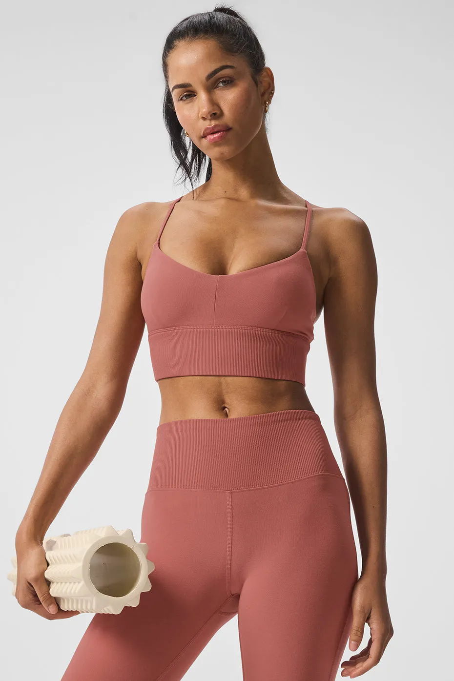 Alosoft Lavish Bra - Soft Terracotta sold by Alo Yoga