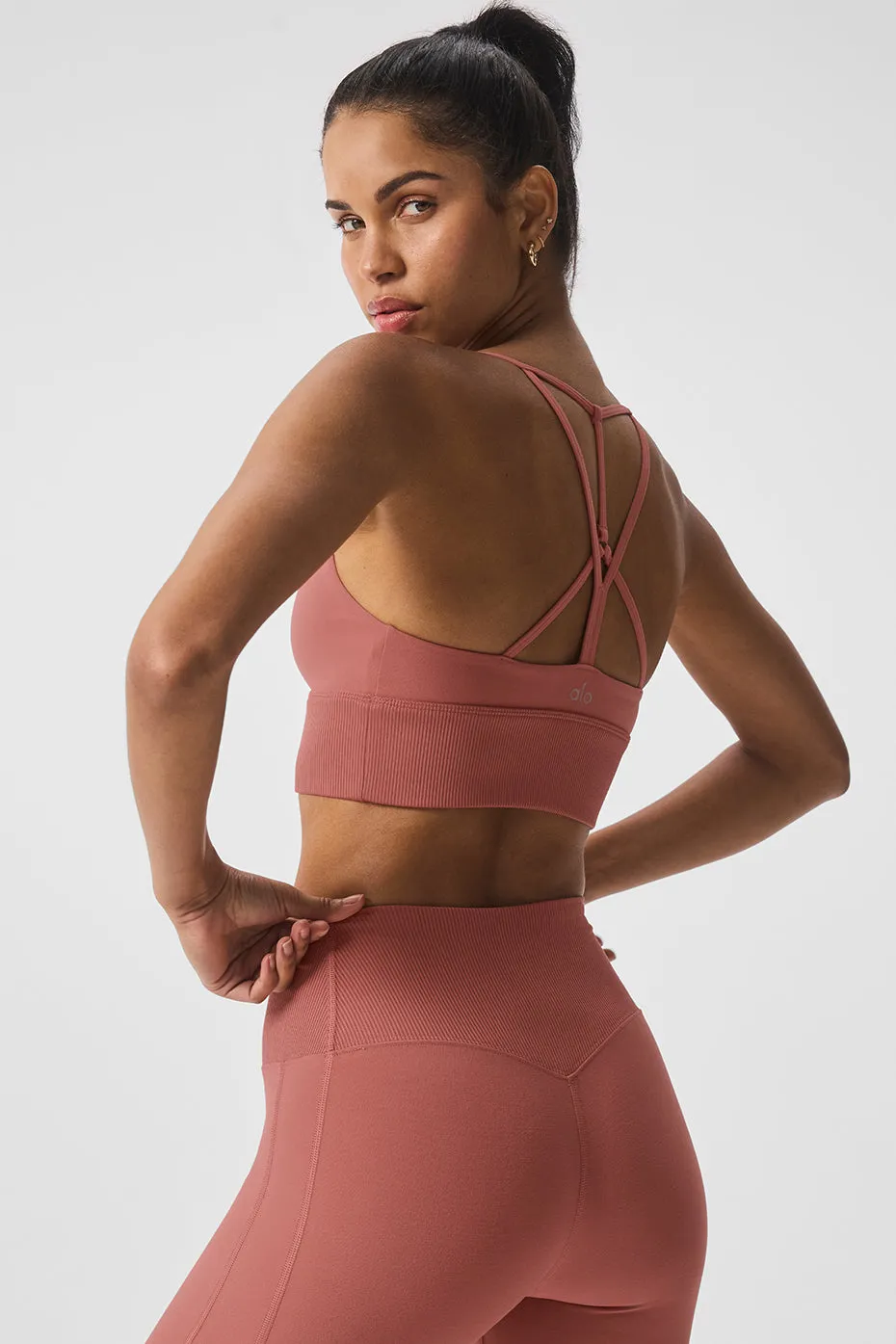 Alosoft Lavish Bra - Soft Terracotta sold by Alo Yoga product image thumbnail 5