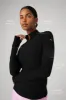 Alosoft 1/2 Zip Rapid Pullover - Black sold by Alo Yoga
