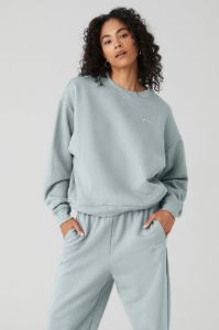 Accolade Crew Neck Pullover - Cosmic Grey sold by Alo Yoga