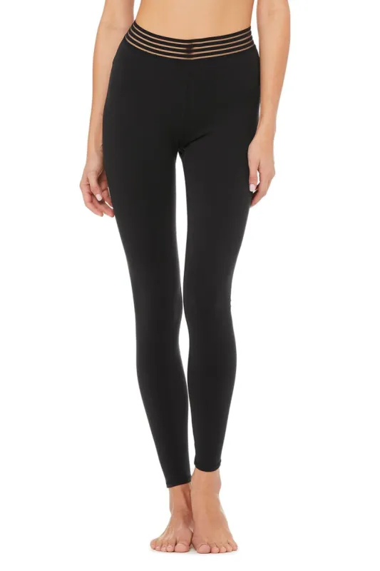 High-Waist Gaze Legging - Black sold by Alo Yoga