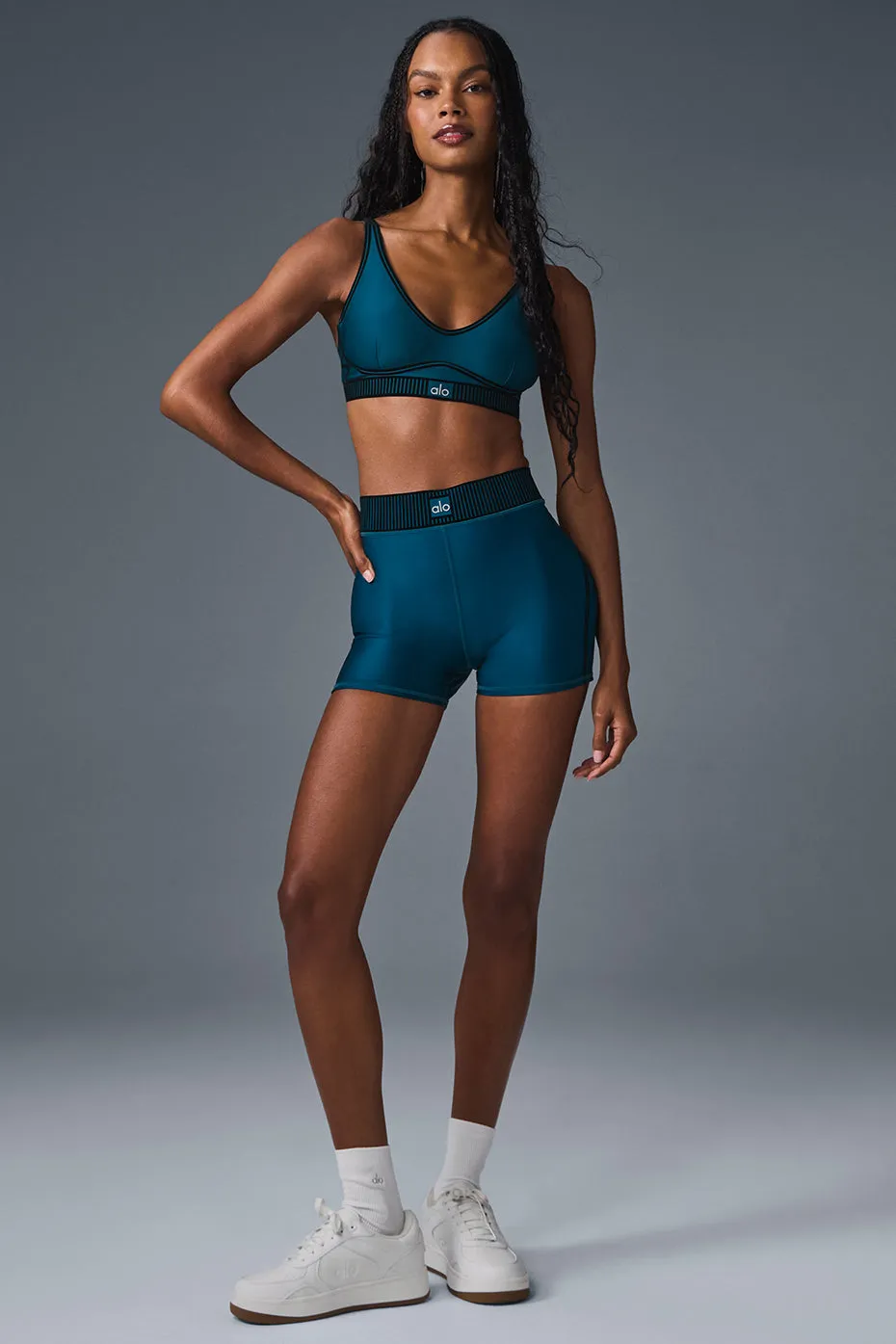 Airlift High-Waist Line Up Short - Eclipse Blue sold by Alo Yoga product image thumbnail 5