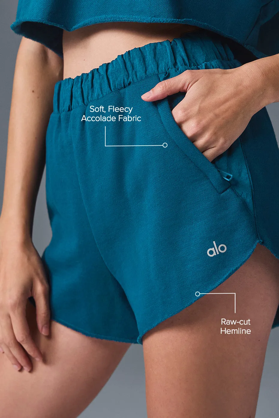 In The Air Dolphin Short - Eclipse Blue sold by Alo Yoga product image thumbnail 2