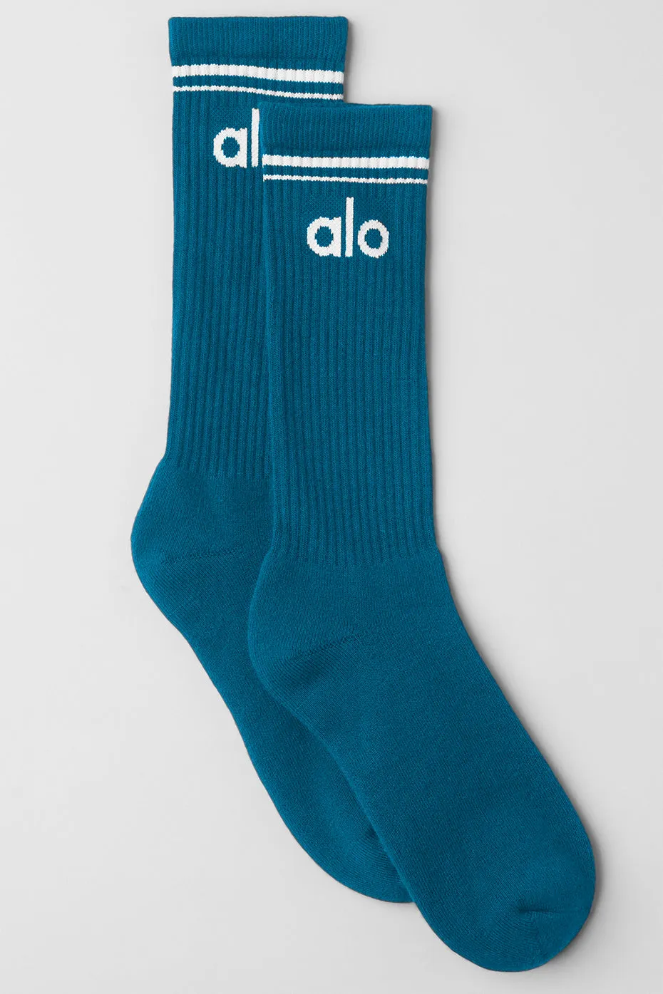 Unisex Throwback Sock - Eclipse Blue/White sold by Alo Yoga