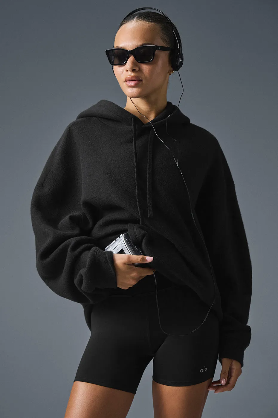 Triumph Restore Hoodie - Black sold by Alo Yoga