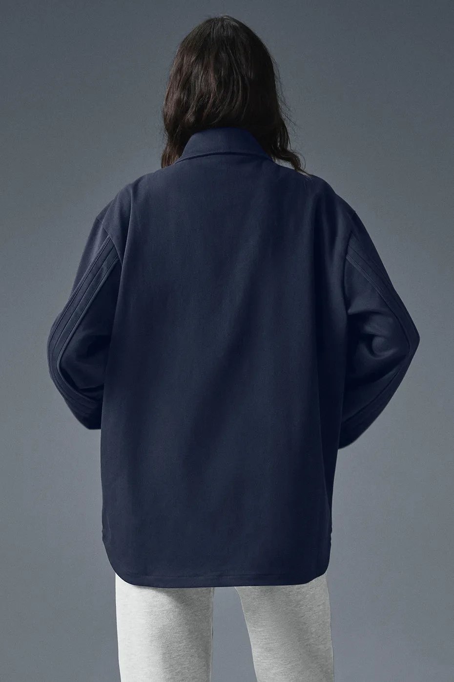 Edition Sueded Jacket - Navy sold by Alo Yoga product image thumbnail 2