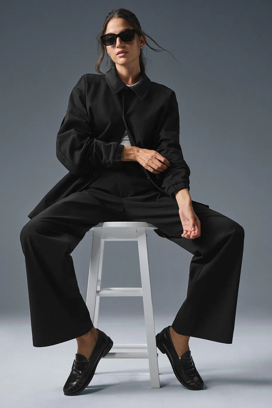 Edition Sueded Jacket - Black sold by Alo Yoga product image thumbnail 5