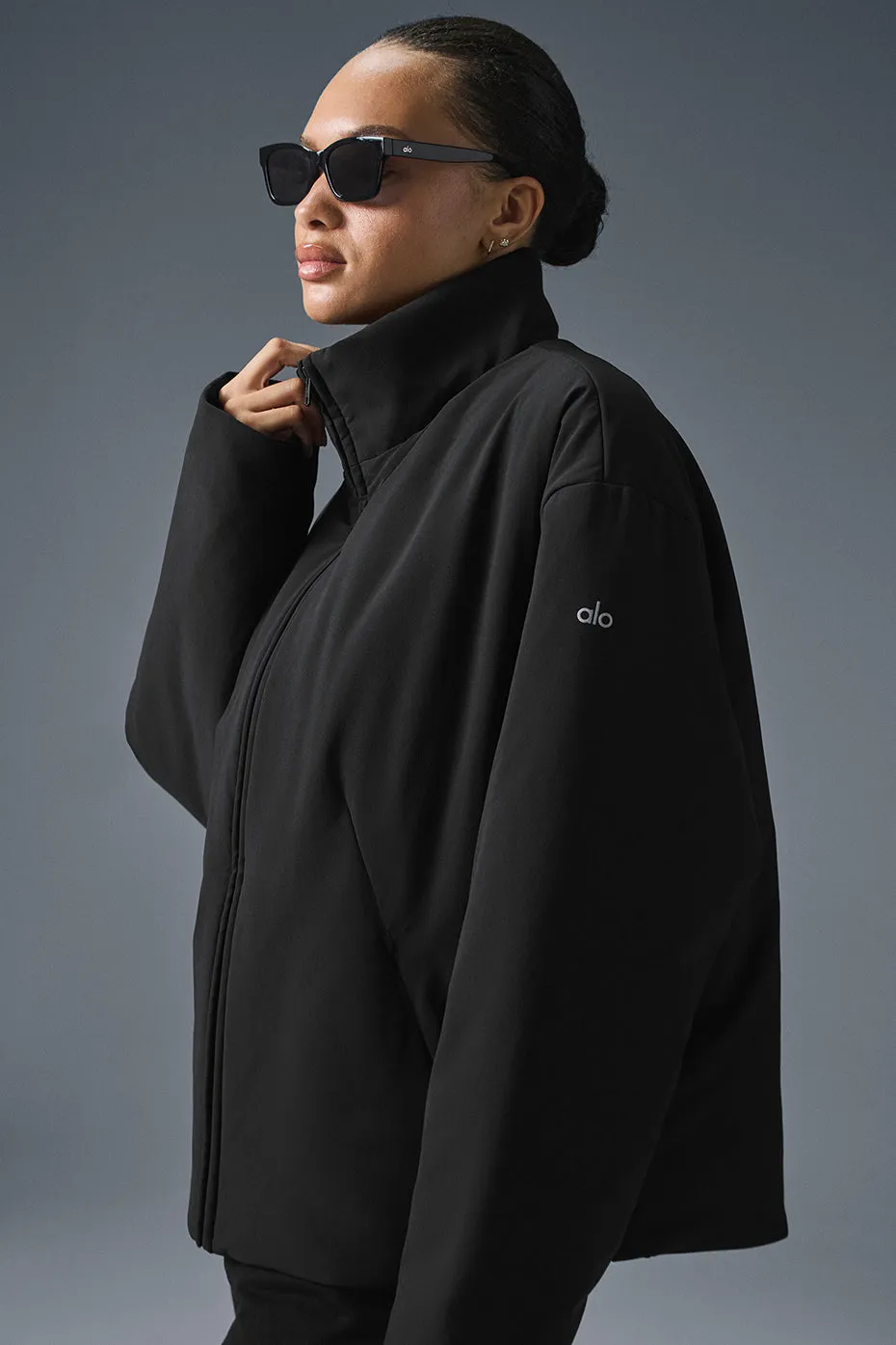 Stretch Woven Notable Jacket - Black sold by Alo Yoga product image thumbnail 3