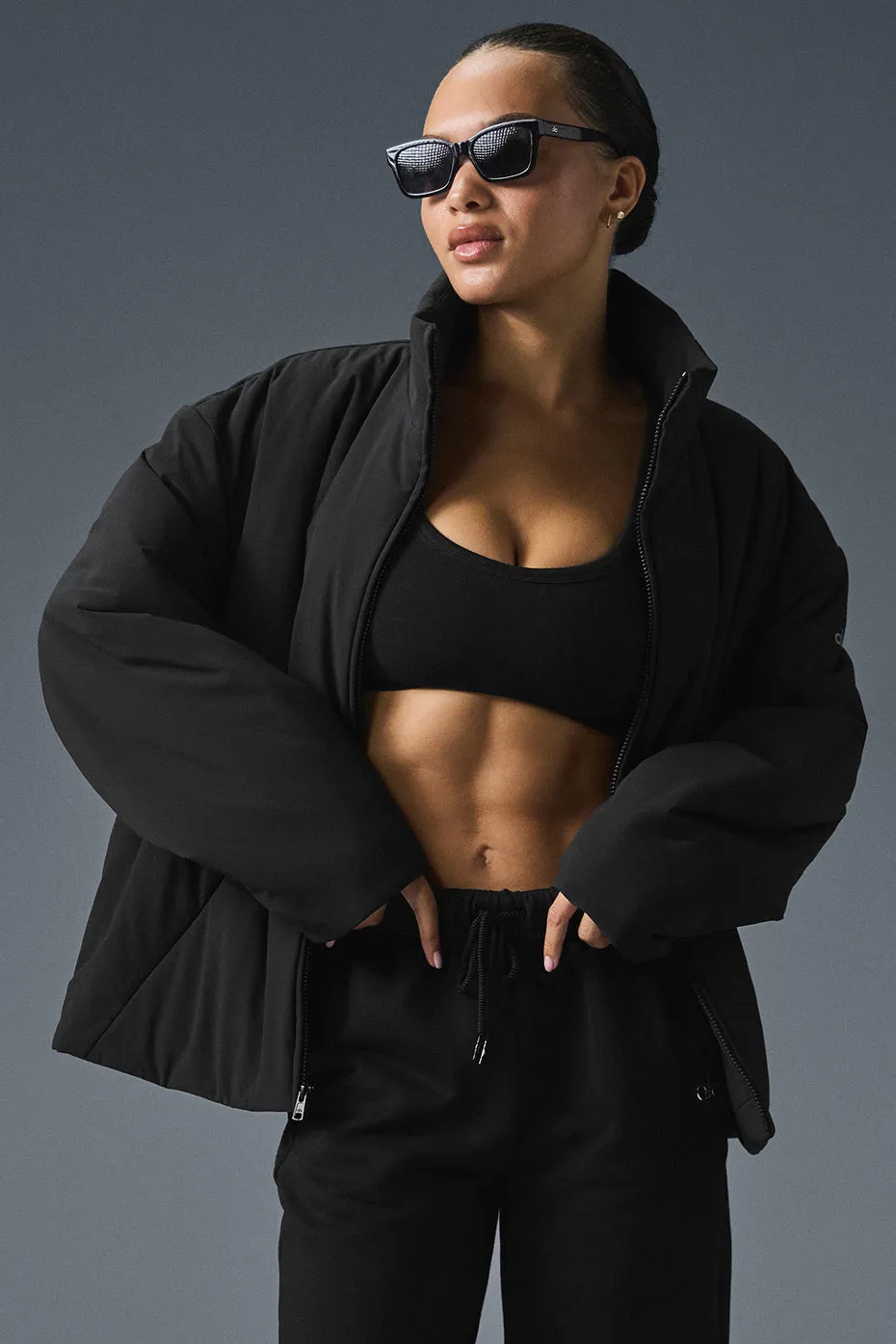 Stretch Woven Notable Jacket - Black sold by Alo Yoga