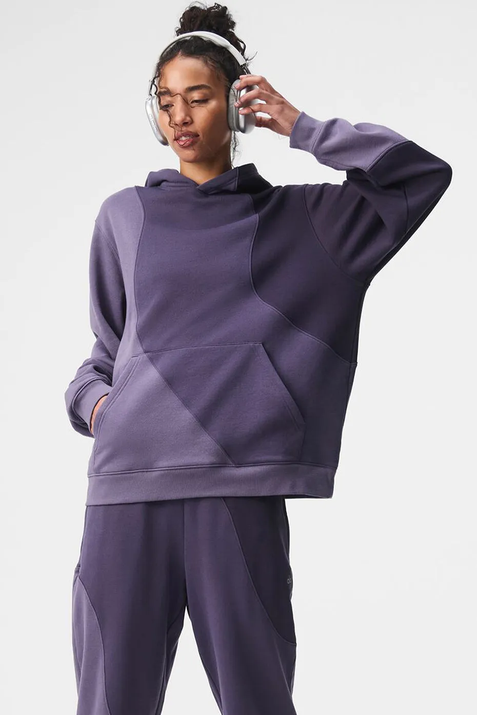 Make Waves Hoodie - Italian Plum Tonal sold by Alo Yoga