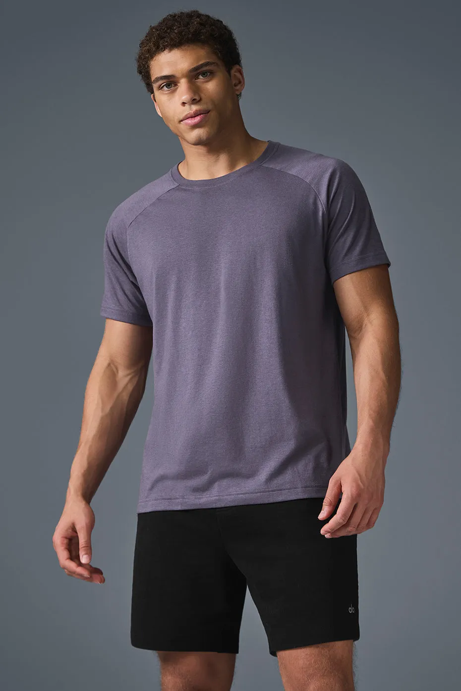 Triumph Raglan Tee - Italian Plum sold by Alo Yoga