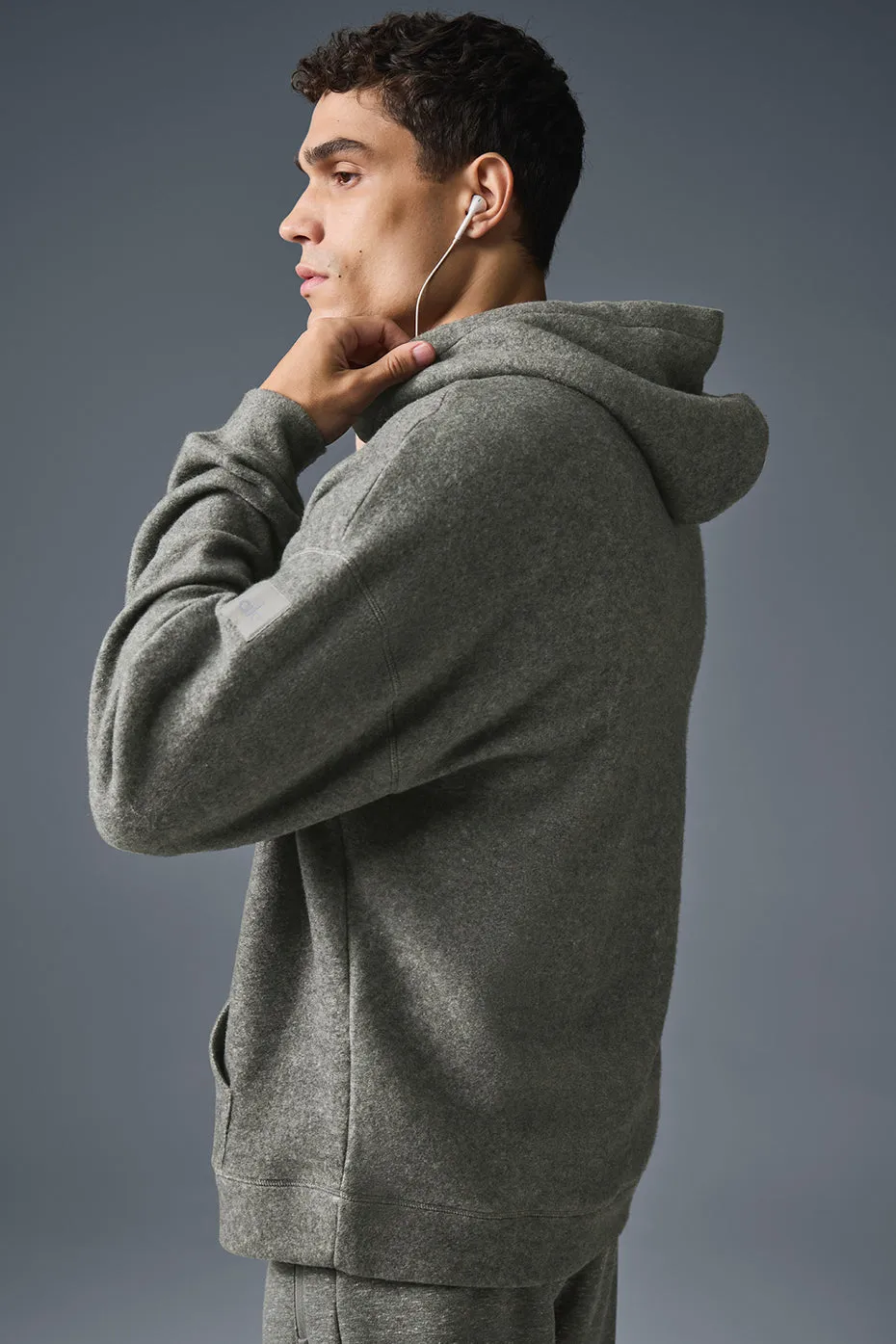 Triumph Restore Hoodie - Grey Triblend sold by Alo Yoga product image thumbnail 3