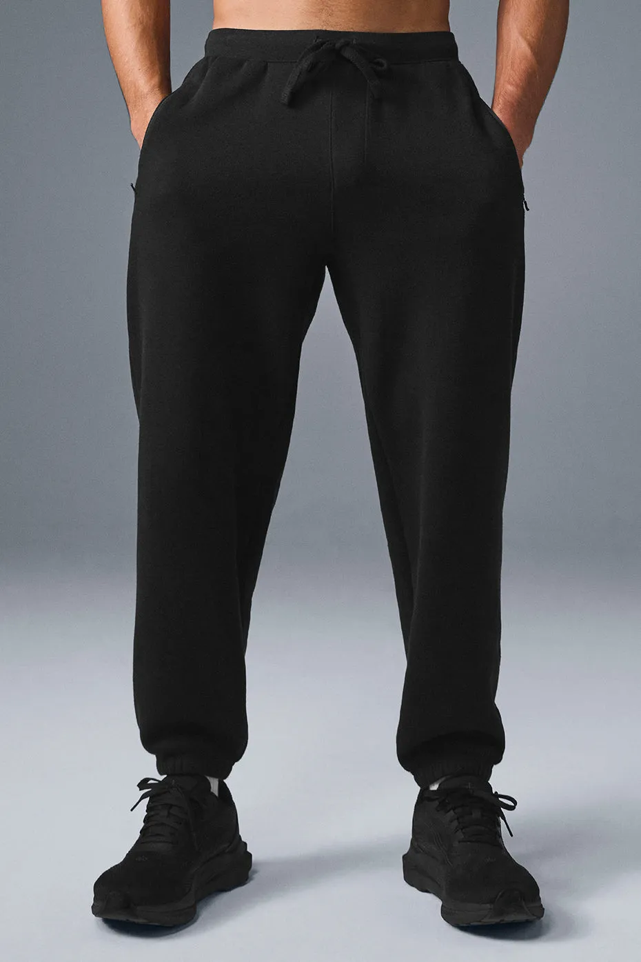 Triumph Restore Sweatpant - Black sold by Alo Yoga