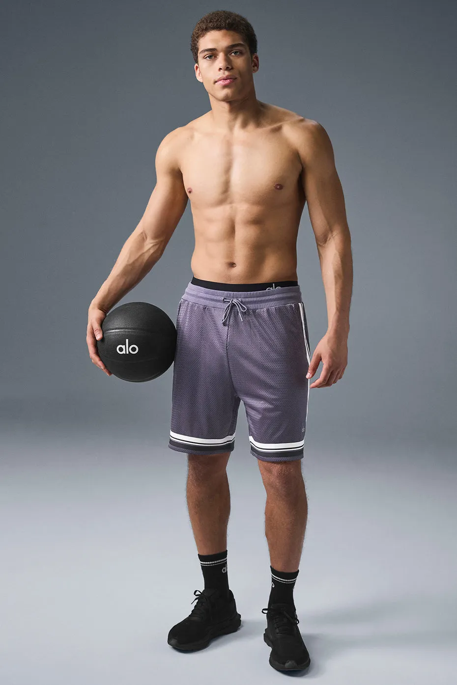 7" Key Mesh Basketball Short - Italian Plum sold by Alo Yoga product image thumbnail 5