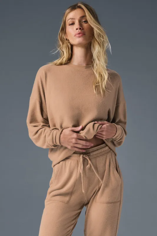 Soho Pullover - Toasted Almond sold by Alo Yoga