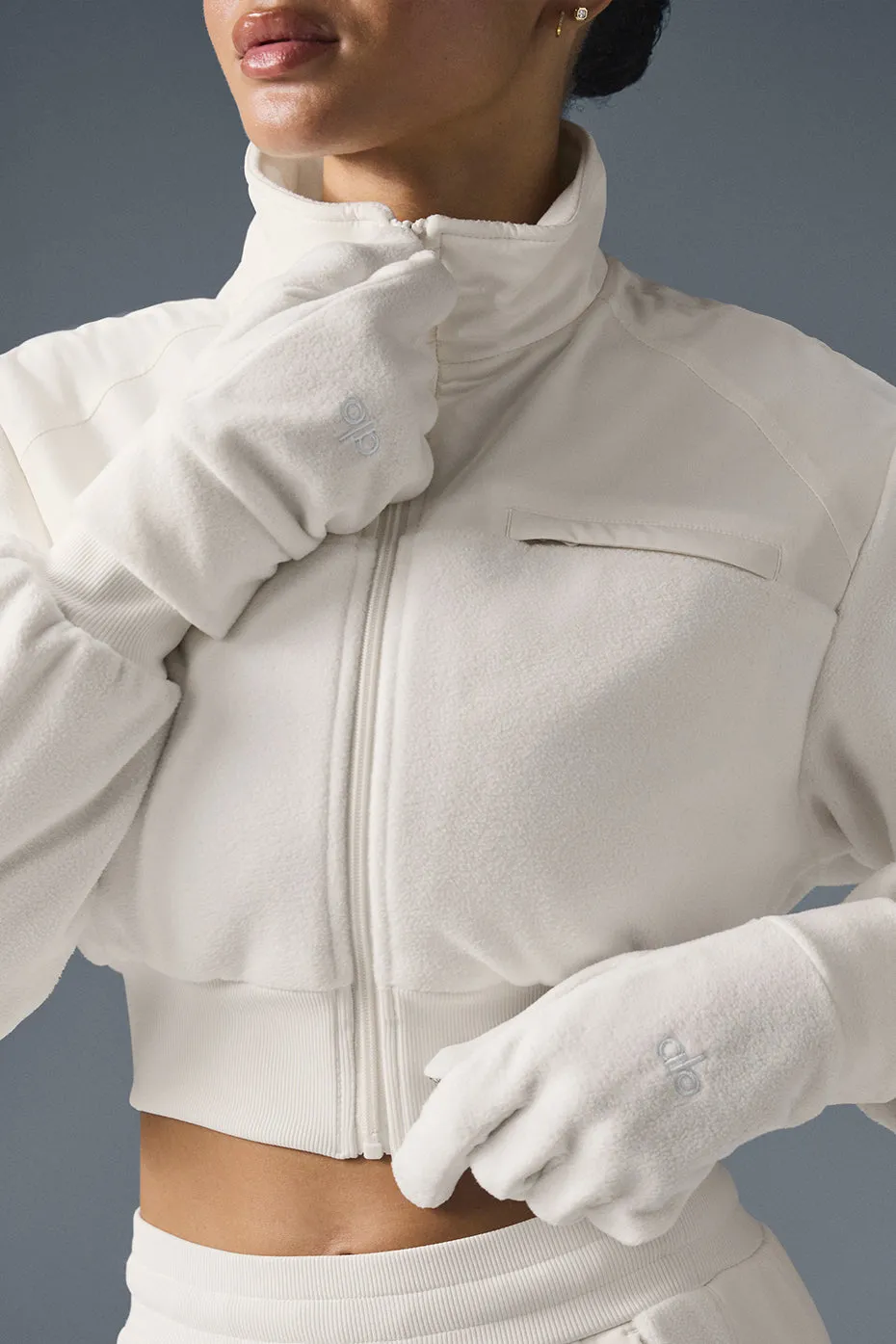 Performance Fleece Gloves - Ivory sold by Alo Yoga product image thumbnail 3