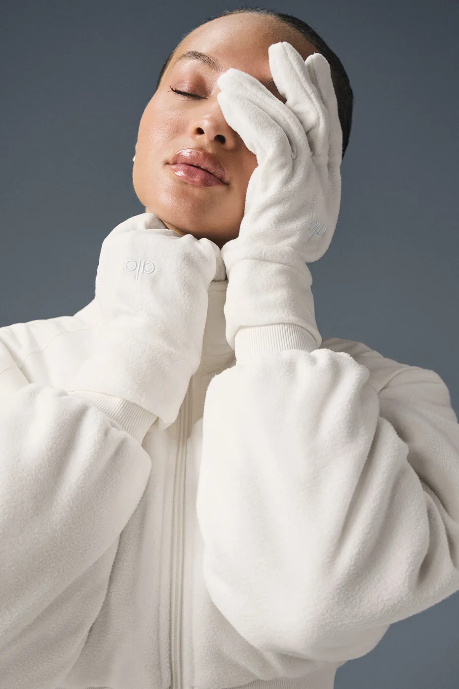 Performance Fleece Gloves - Ivory sold by Alo Yoga product image thumbnail 4