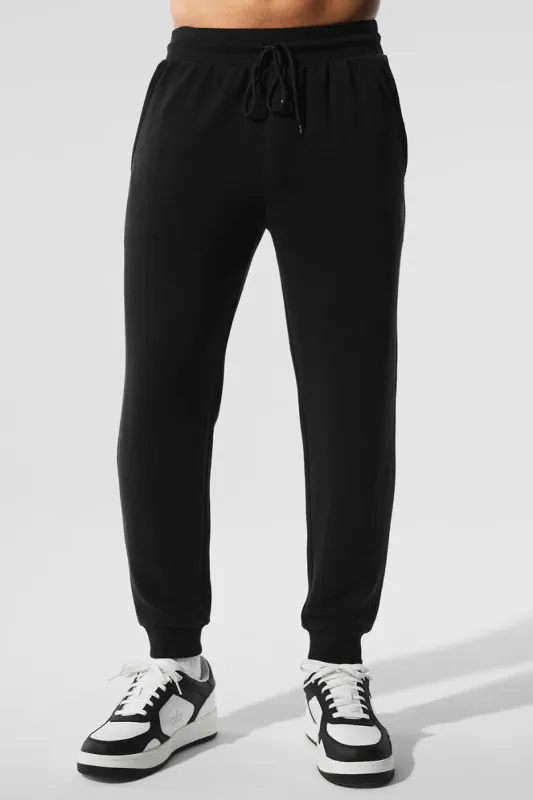 Micro Waffle Fast Break Jogger - Black sold by Alo Yoga