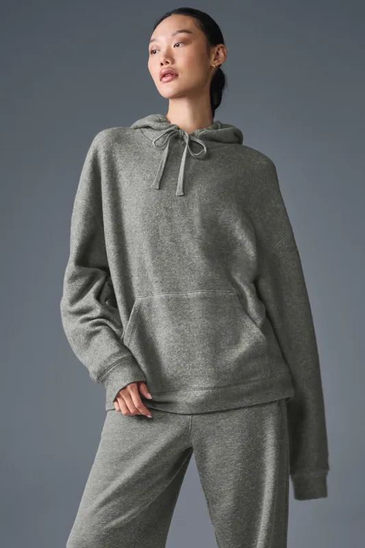 Triumph Restore Hoodie - Grey Triblend made by Alo Yoga