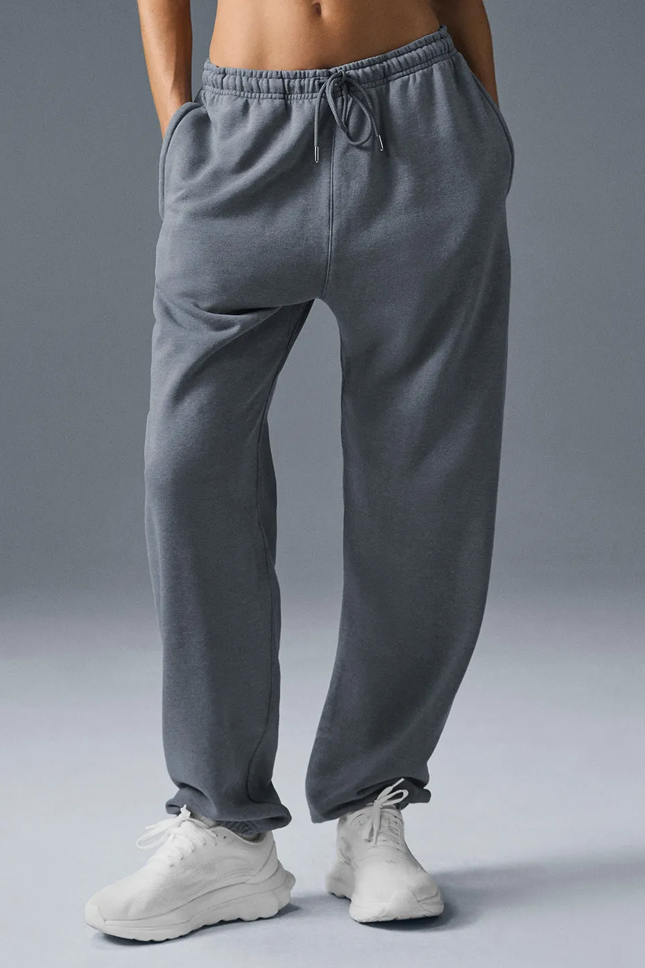 Chill Vintage Wash Sweatpant - Steel Grey Wash sold by Alo Yoga