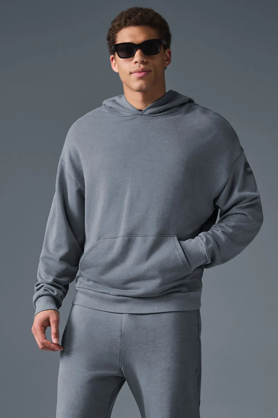 Chill Vintage Wash Hoodie - Steel Grey Wash sold by Alo Yoga