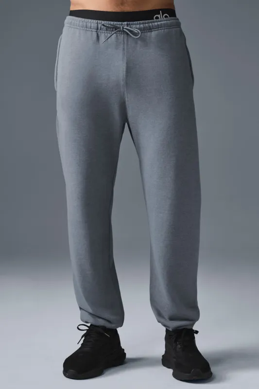 Chill Vintage Wash Sweatpant - Steel Grey Wash sold by Alo Yoga