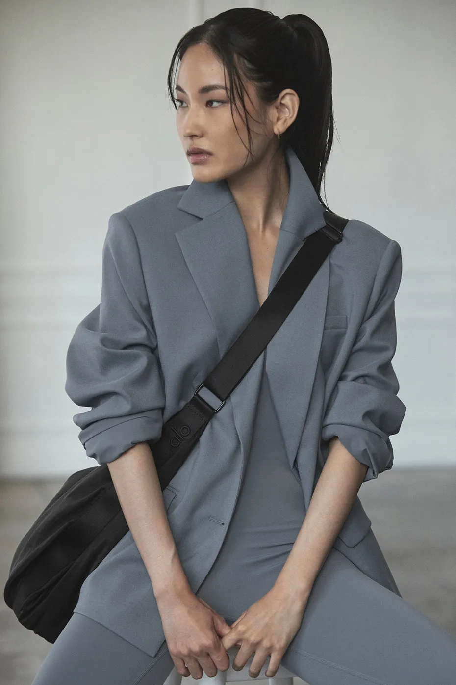 First-Class Blazer - Steel Grey sold by Alo Yoga